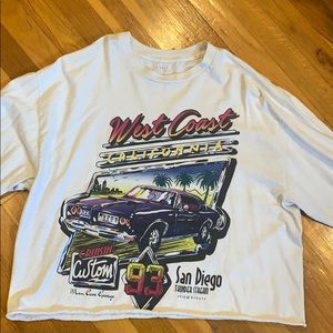 J. GALT BRANDY MELVILLE LONGSLEEVE GRAPHIC SHIRT